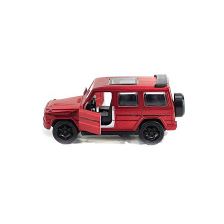 Metal Mercedes G63 Çek Bırak Model Araba Kırmızı Işıklı 12 Cm