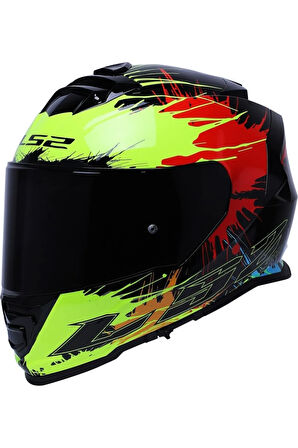 Storm 2 Drop  Kapalı Motosiklet Kaskı Siyah Camlı