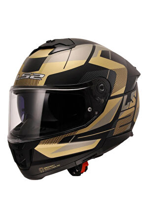 Stream 2 Road Full Face Motosiklet Kaskı  Gold Gri Siyah
