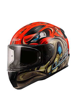 RAPID 2 SPOX KIRMIZI-GRİ FULLFACE MOTOSİKLET KASKI