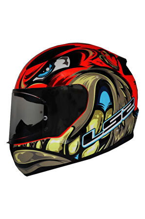 RAPID 2 SPOX KIRMIZI-GRİ FULLFACE MOTOSİKLET KASKI