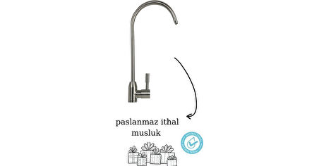 Water Jobs Premium 8 Litre Çelik Tanklı Pompasız  Su Arıtma Cihazı 