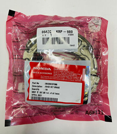 HONDA ACTİVA 100,BEAT 100,FİZY 125, ACE 125 UYUMLU FREN BALATA TAKIM