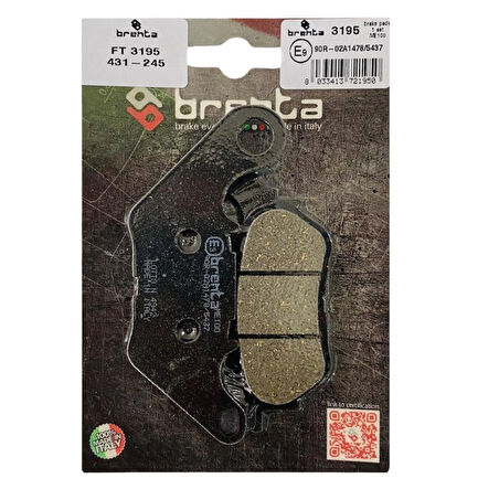 Yamaha X-Max 300 Arka Fren Balata  Brenta (made in italy)