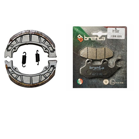 Sym Orbit 50 Ön ve Arka Fren Balata Takımı Brenta BR03