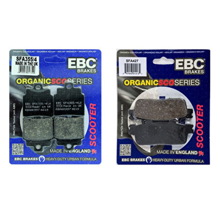 Sym Joymax Z 250 Plus  Ön ve Arka Fren Balata Takımı EBC EB04