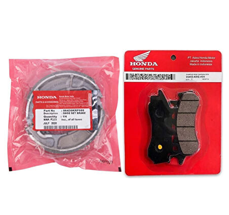 Honda PCX 125 18-20 Ön ve Arka Fren Balata Takım ORJ17