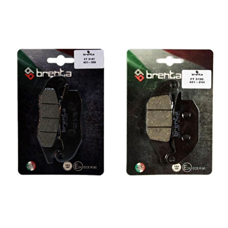 Honda CBR 125 2009 Öncesi Ön ve Arka Fren Balata Takım Brenta BR21