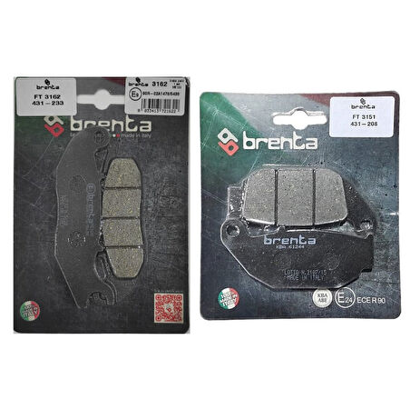 Honda CRF 250 L  Ön ve Arka Fren Balata Takım Brenta BR23