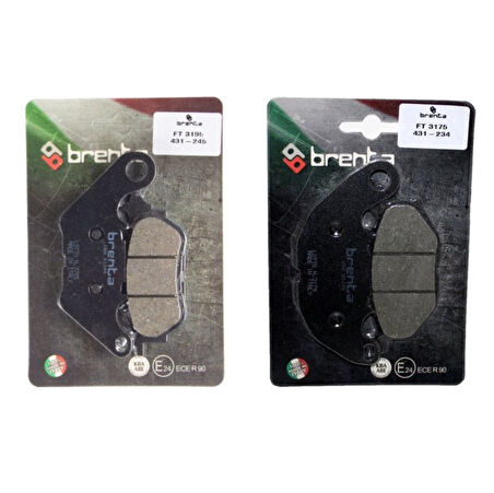 Yamaha R 25 Ön ve Arka Fren Balata Takım Brenta BR33