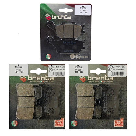 Yamaha MT-9 Ön ve Arka Fren Balata Takım Brenta BR43