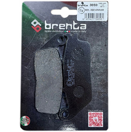 Peugeot SATELIS 400 Ön Fren Balata  Brenta (made in italy)