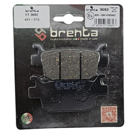 Arora BEATRİX Arka  Fren Balata  Brenta (made in italy)