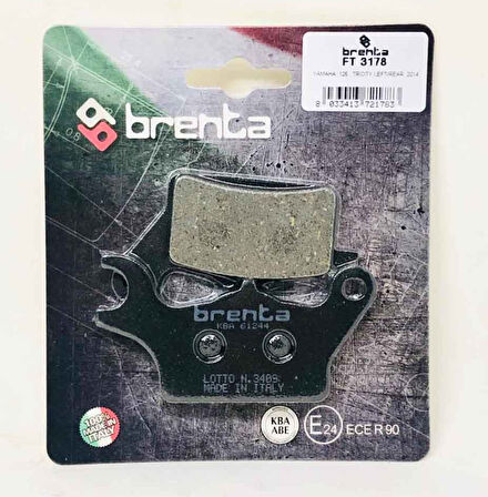 Yamaha TRICTY 125 Sol Ön Fren Balata  Brenta (made in italy)
