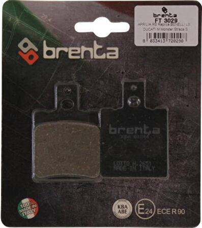 Ducati MONSTER 695 Arka Fren Balata  Brenta (made in italy)