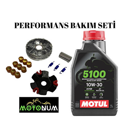 Rks Bitter 50 Performans Ön Varyatör Yağlı Bakım seti Motul 5100 10w40 M1118