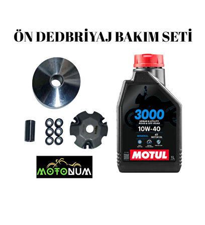 Mondial Eagle 50 Yarım Ön Varyatör Yağlı Bakım seti Motul 3000 10w40 M1609