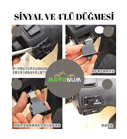 Honda Spacy Alfa 4 lü ve Sinyal Düğmesi 