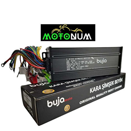 Elektrikli Motosiklet Hız Arttırıcı Kara Şimşek Beyin 80-100 Km (48V-84V 1500W) M0001
