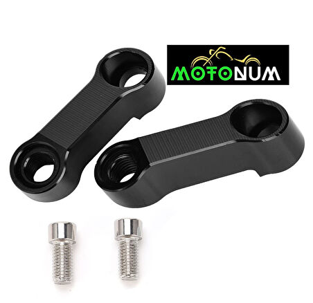 Motosiklet Ayna Bağlantısı Uzatma Aparatı Takım Yana Doğru 8Mm M0005