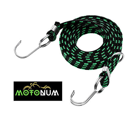 Kancalı Bagaj Lastiği Kalın 1 Metre Yeşil M0130