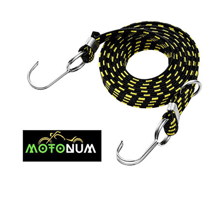 Kancalı Bagaj Lastiği Kalın 1 Metre Sarı M0131