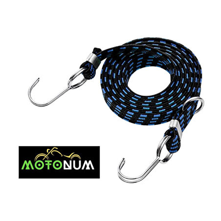 Kancalı Bagaj Lastiği Kalın 1 Metre Mavi M0132