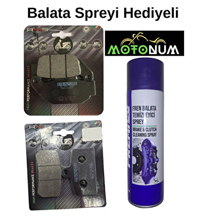 Cf Moto CL-X 250 Sonrası Ön ve Arka Fren Balata Takımı RMS Balata Spreyi Hediyeli RM80