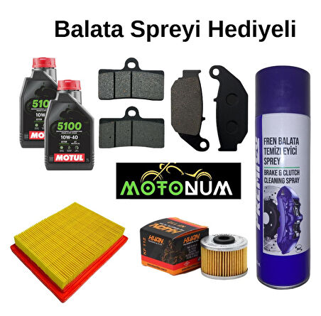 Cf Moto CL-X 250 Ön Arka Fren Balata takımı ve Bakım Seti Motul 5100