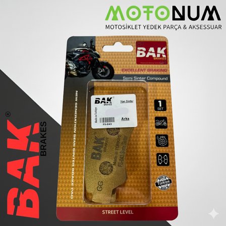 Segway Snarler 570 Arka Fren Balata-Organik-Bak-(Yerli Üretim)-BK0256