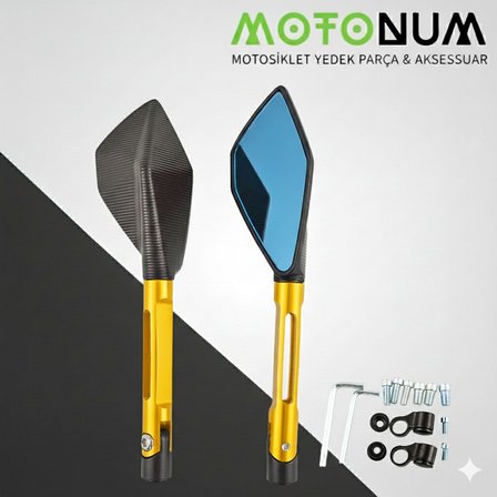 Kanuni Seha 250 Modifiye Ayna-Sarı Renk-A32954