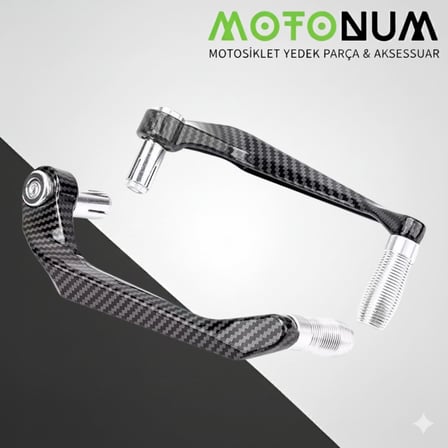 Bmw C 400 Manet Koruma Karbon Desenli-Gümüş Dekorlu-Mkm33047