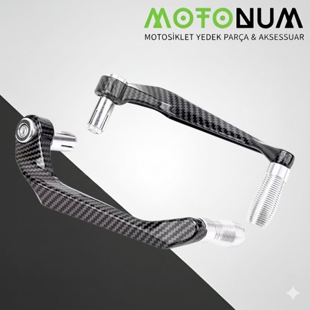 Cf Moto 800 Mt Manet Koruma Karbon Desenli-Gümüş Dekorlu-Mkm33028