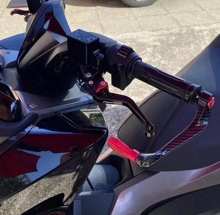 Honda Forza 250 Manet Koruma Karbon Desenli-Titanyum Dekorlu-Mkm52968