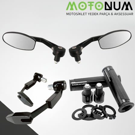 Kuba Az 50 Modifiye Seti-Siyah-Oval Gidon Ayna-Md07811