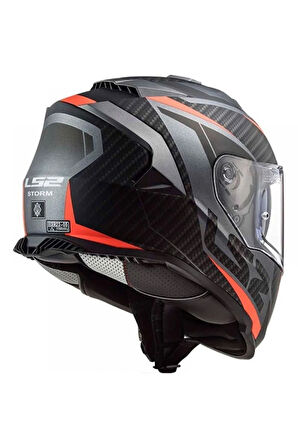 Motopars Storm 2 Racer Mat Tıtanıum-turuncu Kask