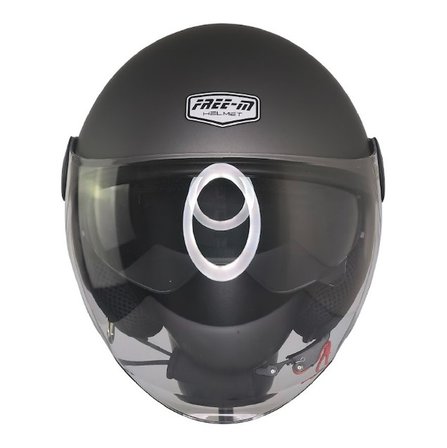 FR612 Mat Gri Motosiklet Kaskı Güneş Vizörlü Yarım Açık Motorcu Kask