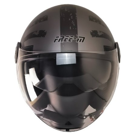 FR612 Rebo Motosiklet Kaskı Güneş Vizörlü Yarım Açık Motorcu Kask
