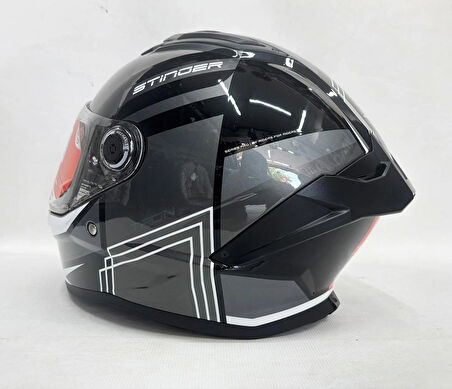 MT Stinger 2 Tron B12 Parlak Renk Şefaf Vizörlü V-28B L