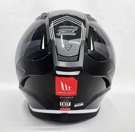 MT Stinger 2 Tron B12 Parlak Renk Şefaf Vizörlü V-28B L