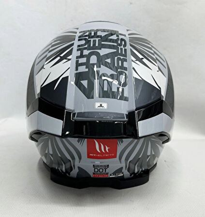 MT Thunder 4sv Rainforest C2 Şefaf Vizörlü Kask Parlak Renk XL