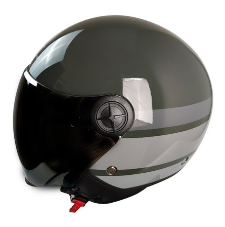 FX101 Nardo Silver Motosiklet Kaskı Yarım Açık Motorcu Kask