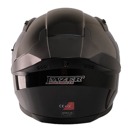 FX211X Siyah Motosiklet Kaskı Spoiler Mod Güneş Vizörlü Full Face Kask