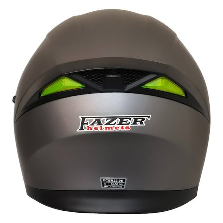 FR-965 Mat Grey Motosiklet Kaskı Çene Açılır Güneş Vizörlü Motorcu Kask