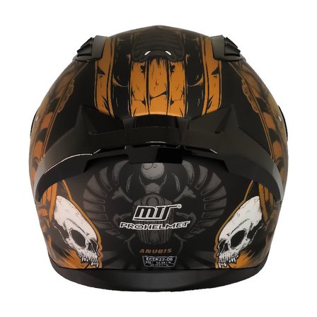 M801 Snake Anubis Motosiklet Kaskı Spoiler Mod Güneş Vizörlü Full Face Kask