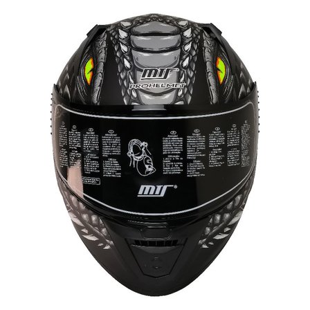 M801 Snake Draglax Gri Motosiklet Kaskı Spoiler Mod Güneş Vizörlü Full Face Kask