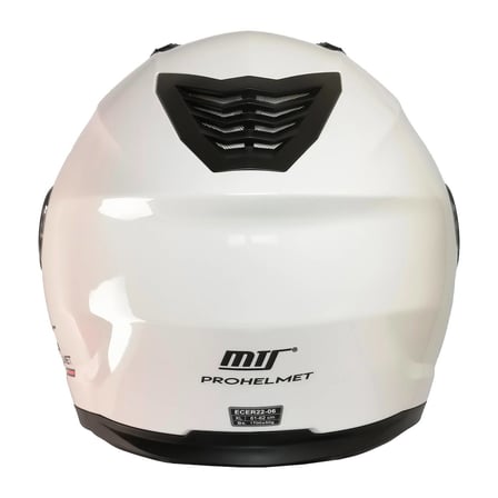 M966 V2 Beyaz Motosiklet Kaskı Güneş Vizörlü Çene Açılır Motorcu Kask