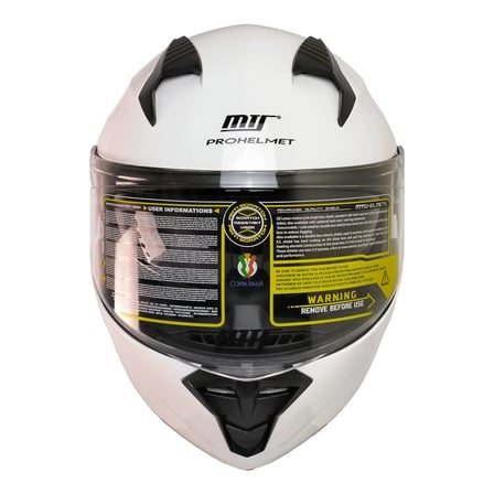 M966 V2 Beyaz Motosiklet Kaskı Güneş Vizörlü Çene Açılır Motorcu Kask