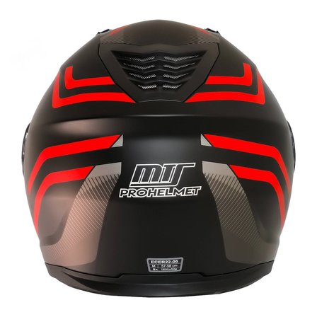 M966 V2 WX20 Kırmızı Motosiklet Kaskı Güneş Vizörlü Çene Açılır Motorcu Kask