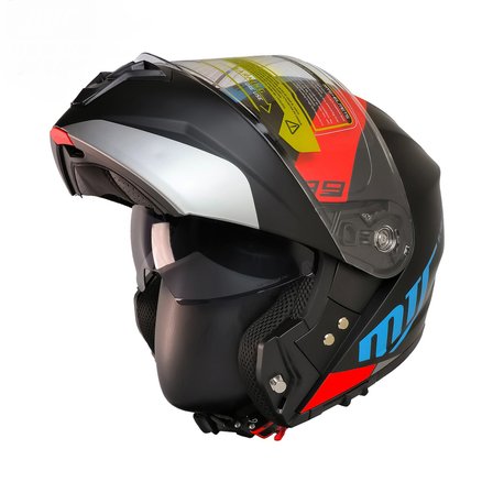 M966 V2 WX89 Motosiklet Kaskı Güneş Vizörlü Çene Açılır Motorcu Kask